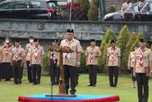 Bupati Tamba Tantang Pramuka Berkontribusi Bagi Kemajuan Jembrana Bupati Tamba
