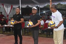 Wawali Arya Wibawa Buka Turnamen Volly Perbekel Cup Sanur Kauh 2022 Denpasar