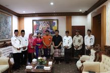 Jaya Negara Terima Kepala Kemenag Denpasar, Ajak Bumikan Spirit Vasudhaiva Kutumbakam Denpasar