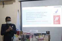 Ratusan Produk Kosmetik Ilegal Disita Loka POM Buleleng POM