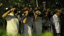 Wabup Ipat Hadiri Apel Renungan Suci di TMP Ksatria Kusuma Mandala Renungan