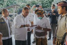 Serah Terima Bantuan Pemerintah Bagi Hewan Yang Tertular PMK Badung