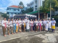 Siswa SMK Bali Dewata dan SMK Kesehatan Bali Dewata Ikuti Prosesi Pewintenan Sisya Upanayana smk bali dewata