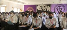 Berhiaskan Pita Magenta, Mahasiswa Baru Fakultas FKH Unud Ikuti PKKMB 2022 fkh unud