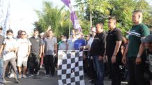 Meriahkan HUT RI Ke-77, Kelurahan Lelateng Negara Gelar Jalan Santai HUT RI Ke-77