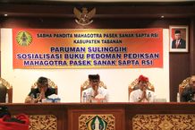 Bupati Sanjaya Harapkan Solidaritas Pesemetonan Maha Gotra Pasek Sanak Sapta Rsi Mampu Perkuat Pembangunan di Tabanan Bupati Sanjaya