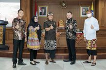 Bupati Giri Prasta Terima Kunja Bupati Paser Kalimantan Timur, Ungkap Peran Forkopimda dan Partisipasi Masyarakat Dalam Pembangunan Daerah Badung