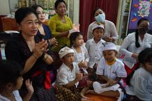 Apresiasi Kinerja Bunda Paud, Sagung Antari Jaya Negara Lakukan Kunjungan Lapangan Denpasar
