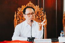 Wabup Suiasa Hadiri Konsolidasi Monitoring Vaksinasi Booster di Kecamatan Kuta Selatan Wabup Badung