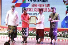 Kwarda Bali Terima Sertifikat KI dari Gubernur Bali, Ketua Kwarda Bali: Sertifikat Ini Kami Persembahkan Buat Kak Saheran Pramuka