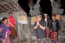 Bupati Giri Prasta Hadiri Karya Dewa Yadnya di Pura Dadia Bendesa Manik Mas Desa Adat Bon Bupati Badung