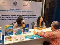 Acara Rakor Percepatan Penghapusan Kemiskinan Ekstrem Resmi Dibuka, Booth Pameran LPPM Unud Ramai Pengunjung lppm unud