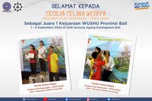 Mahasiswa FMIPA Toreh prestasi Juara 1 Wushu Provinsi Bali fmipa unud