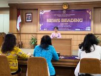 Peserta News Reading Contest Siap Dilirik TVRI Bali upt bahasa unud