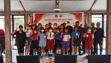 Antari Jaya Negara Buka Lomba Cipta dan Baca Puisi Anak-Anak SD se-Kelurahan Renon lomba cipta dan baca puisi