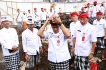 Bupati Tabanan Mulang Dasar Pembangunan Patung Wisnu Murti WIsnu Murti