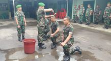 Dandim Tabanan Pimpin Langsung Acara Cort Raport Kenaikan Pangkat dan Penerimaan Peraonel Baru Dandim Tabanan