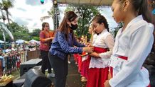 Puluhan Siswa TK-SD Ramaikan Lomba Mewarnai dan Lomba Menari ‘Masikian’ Fest lomba anak-anak