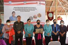 Ratusan Kader PKK Desa/Kelurahan Kota Denpasar Terima Paket Bantuan Sosial dari TP PKK Provinsi Bali Kader PKK