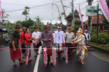 Bupati Bangli Resmikan Jalan Penghubung Antar Kecamatan Jalan Bangli
