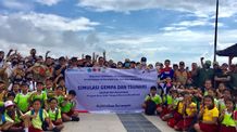 Pertamina Gelar Program CSR Simulasi Kesiapsiagaan Gempa dan Tsunami di Kelurahan Serangan Pertamina
