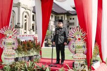 Bupati Giri Prasta Pimpin Apel Peringatan Sumpah Pemuda Ke-94, Komit Motivasi Pemuda Jadi Agen Perubahan Bupati Badung