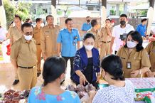 Pastikan Semua Desa/Kelurahan Dijangkau, Jaya Negara Tinjau Giat Pasar Murah di Dusun Buana Asri Pasar Murah