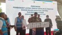 Dalam Rangka Showcase KTT G20, Luhut Pandjaitan Resmikan PLTS Terapung Muara Nusa Dua PLN