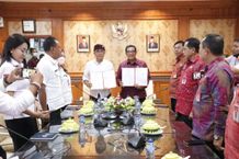 Pemkab Tabanan dan Pemkot Denpasar Teken Mou Tentang Distribusi dan Pemasaran Pangan Serta Pengembangan Potensi Daerah MoU