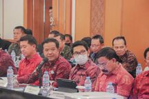 Sekda Badung Hadiri Rapat Koordinasi Lintas Sektor Pembahasan Ranperda RTRW Provinsi Bali Rakor