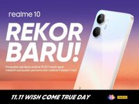 realme 10 Beat The Competition, Jadi Smartphone dengan Penjualan Nomor 1 di Platform Belanja Online pada 11.11 Wish Come True Day Realme