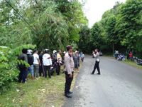 Tabrak Sepeda Motor, Mobil Avanza Nyaris Masuk Jurang Tabrak