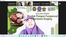 Kuliah Umum Produk Pangan Fungsional Berbasis Daging Kolaborasi Antara Fapet Unud, Fakultas Pertanian USU dan Fapet Unhas fapet unud