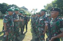 Danrem Wirasatya Pimpin Apel Kesiapan Satgas Pamwil G20 Bali G20