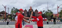 Wabup Diar Terima Api Porprov XV Tahun 2022 di Kabupaten Bangli Porprov