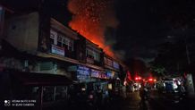 Puluhan Kios di Pasar Mengwi Hangus Terbakar Pasar Mengwi