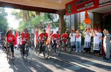 Unik dan Berbeda, Komunitas Sepeda Ontel Tabanan Bersepeda Keliling Bali Semarakan HUT ke-529 Kota Tabanan HUT ke-529 Kota Tabanan