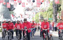 Gowes Sepeda Ontel, Bupati Sanjaya Satukan Seluruh Elemen Masyarakat Ontel