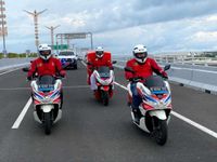 Perkuat Komitmen, AHM Ikuti Touring dan Pameran Kendaraan Listrik KTT G20 G20