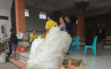 Bank Sampah Kenanga Kelurahan Peguyangan Kembali Aktif, Penimbangan Perdana Terkumpul 110 Kg Sampah Anorganik Bank Sampah