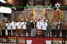 Wali Kota Jaya Negara Bersama Forkopimda Pantau Perayaan Natal di Kota Denpasar Denpasar