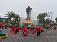 Maha Karya Budaya Bertajuk ‘Mabesikan’ Akan Lepas Matahari 2022 di Kota Denpasar Suasana Gladi Mahakarya Budaya