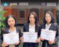 Tim Mahasiswa FH Unud Juara pada Kompetisi Esai dan Debat Hukum Nasional fh unud