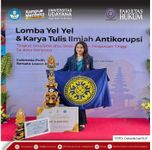 Mahasiswi FH Unud Raih Juara Satu Lomba Karya Tulis Ilmiah Antikorupsi Kejaksaan Tinggi Bali 2022 fh unud