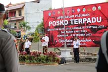 Jelang Perayaan Nataru Tahun 2023, Pemkot Denpasar Gelar Apel Pasukan Posko Terpadu posko terpadu