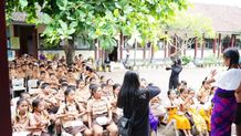 FK Unud Gelar Kampanye Perilaku Hidup Bersih dan Sehat di SDN 4 Suana Nusa Penida fk unud