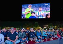 Bupati Bangli Gelar Nobar Final FIFA World Cup 2022 di Alun-alun Bangli Sepak Bola
