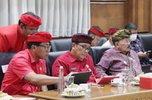 Bupati Sanjaya Hadiri High Level Meeting Menjelang Hari Natal dan Tahun Baru 2023 Pemprov Bali High Level