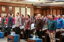 Bupati Giri Prasta Hadiri Acara Pelantikan PPS Pemilu Tahun 2024, Badung Dukung Secara Moral, Finansial dan Fasilitas Sesuai Regulasi Pelantikan PPS