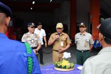 Sekda Alit Wiradana Pimpin Apel Serangkaian HUT Ke-14 Tahun BPBD Kota Denpasar Sekda Alit Wiradana